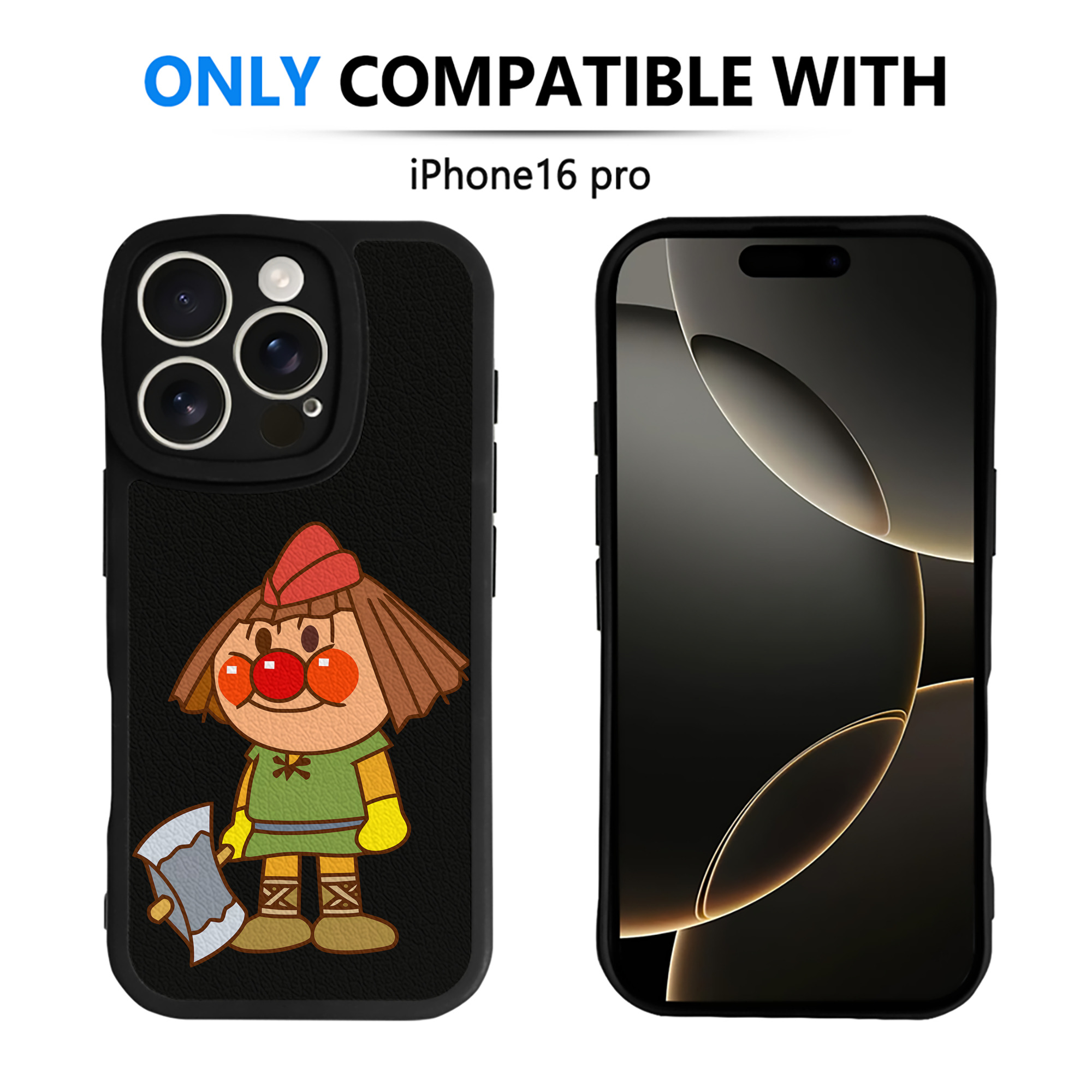 （画像用） アンパンマン Anpanman 【iPhone 16シリーズ対応】シリコンスマホケース（レザー調） 材質：シリコン